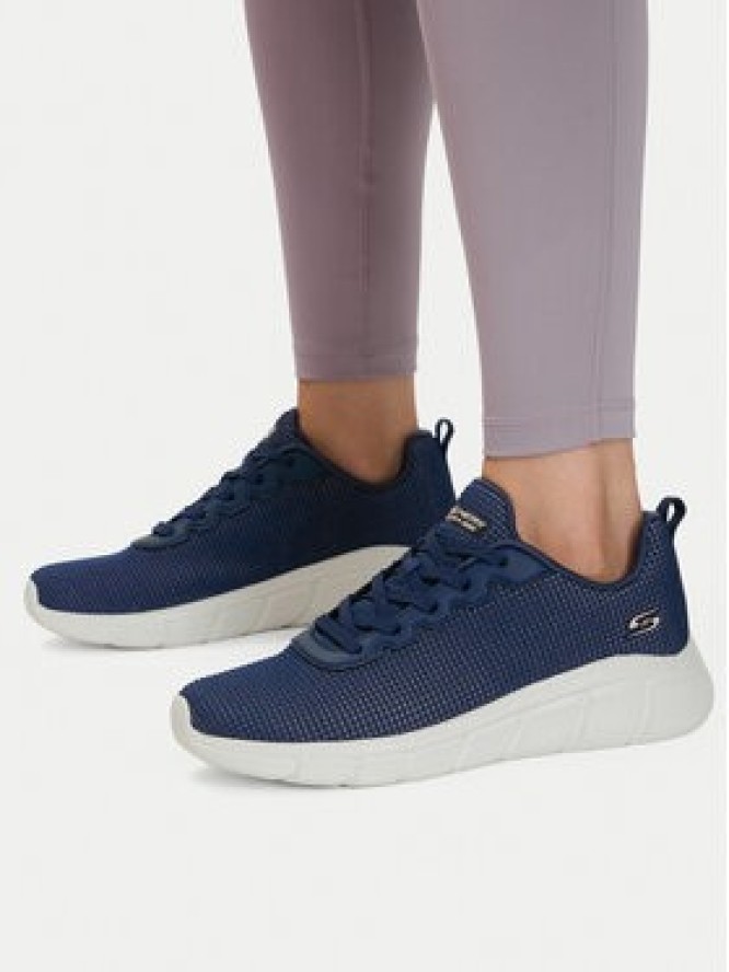 Skechers Sneakersy Bobs B Flex-Visionary Essence 117346/NVY Granatowy