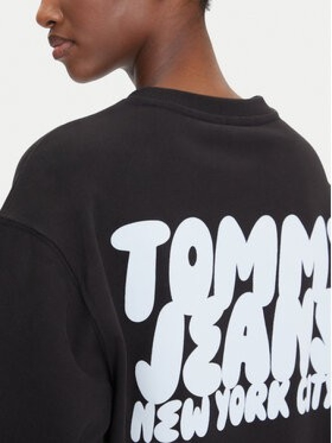 Tommy Jeans Bluza DW0DW21345 Czarny Relaxed Fit