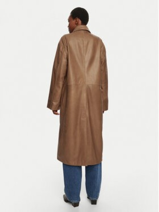 Herskind Płaszcz przejściowy Halston 5470175 Brązowy Loose Fit