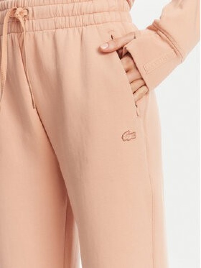 Lacoste Spodnie dresowe XF0343 Pomarańczowy Regular Fit