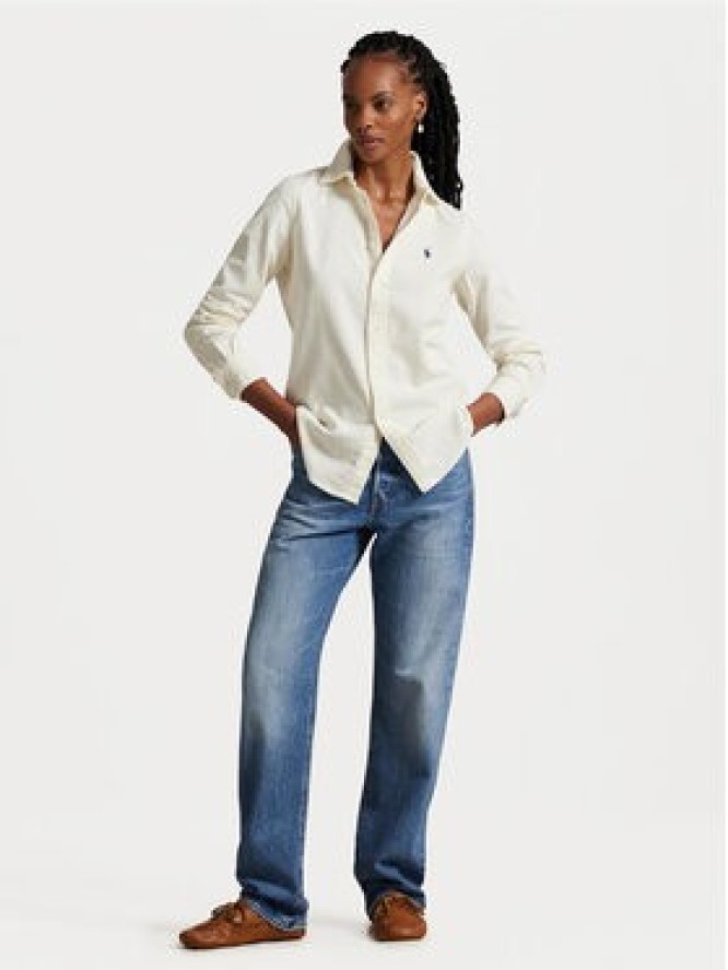 Polo Ralph Lauren Koszula 211971526005 Écru Slim Fit
