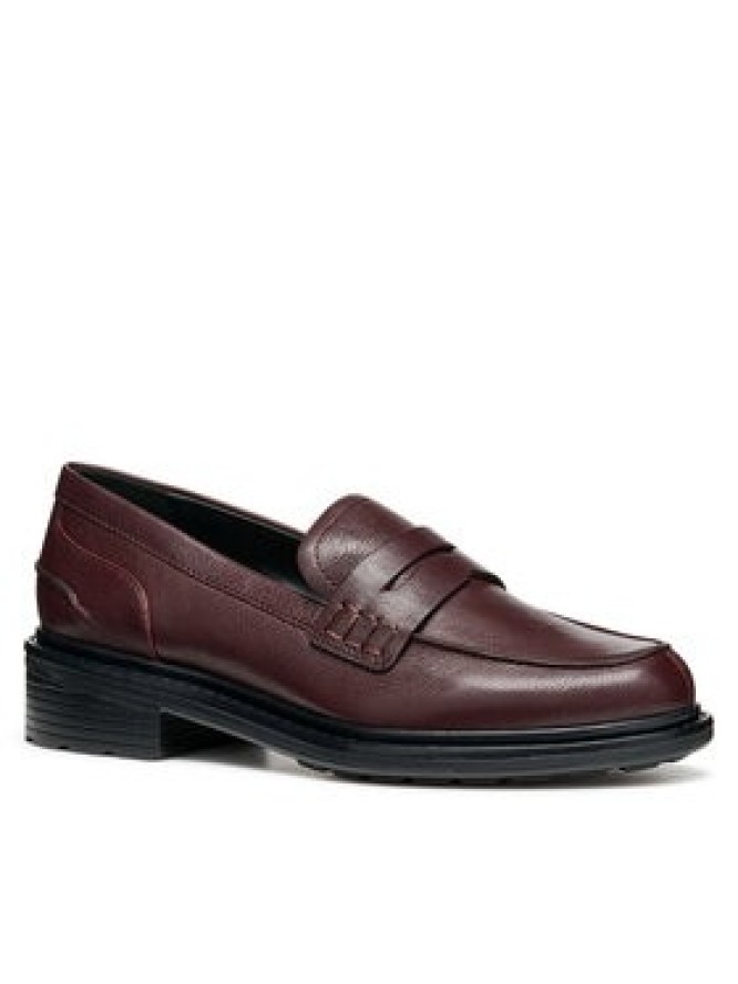 Geox Mokasyny D Walk Pleasure D36TGF 00081 C7011 Bordowy