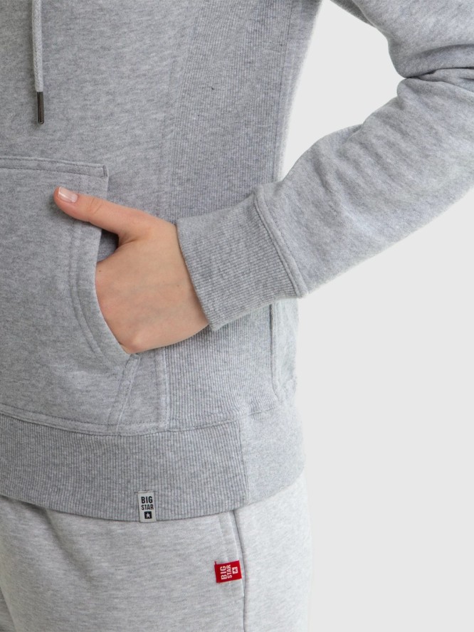 Bluza damska z kapturem szara Laurisana 901