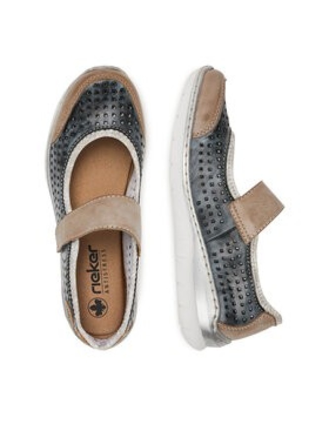 Rieker Półbuty L32B5-42 Granatowy