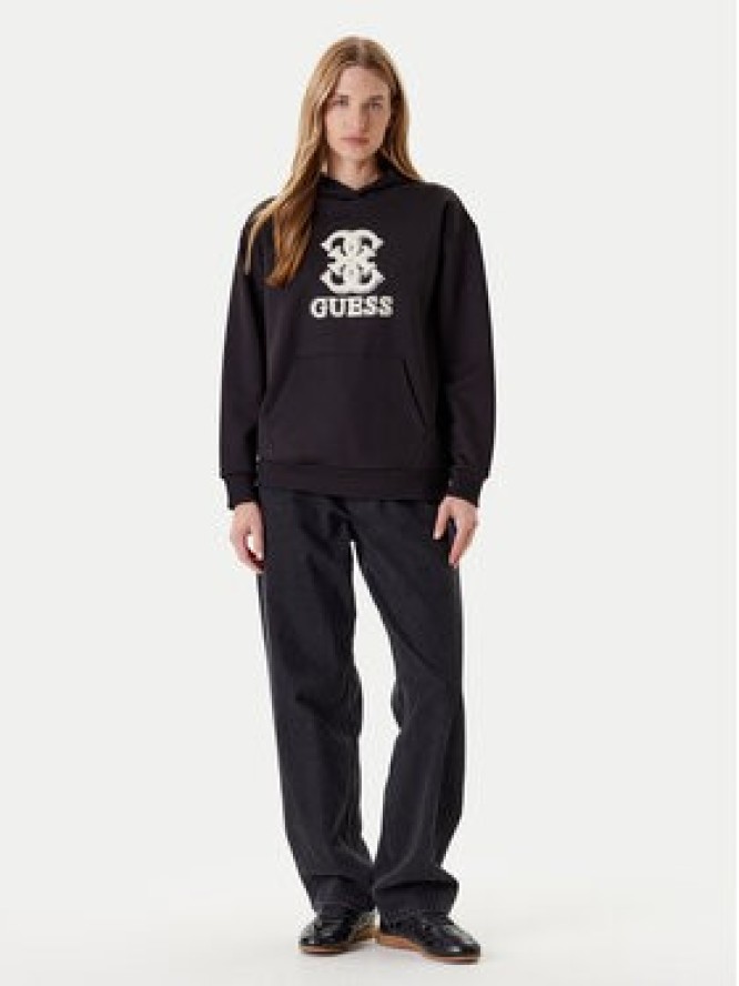 Guess Bluza V5YQ01 KCX22 Czarny Regular Fit