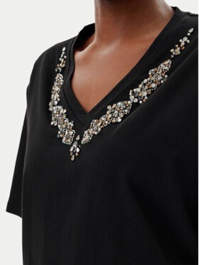 Liu Jo T-Shirt WA5146 JS923 Czarny Regular Fit