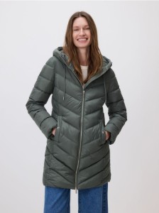 Pikowana kurtka - zielony