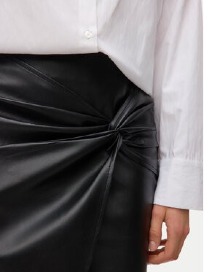 Vero Moda Spódnica z imitacji skóry Gawn 10333689 Czarny Regular Fit