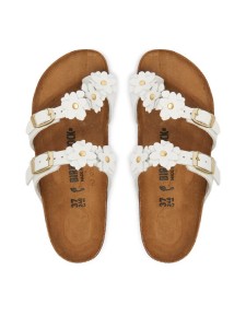 Birkenstock Japonki Mayari Flowe Embellishment 1032060 Biały