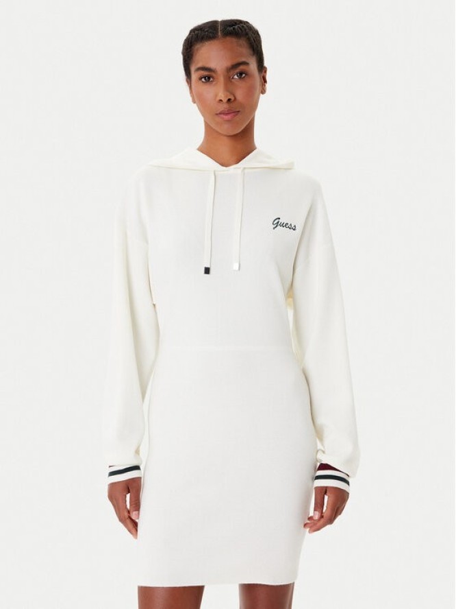 Guess Sukienka dzianinowa V5BK01 Z1152 Écru Regular Fit