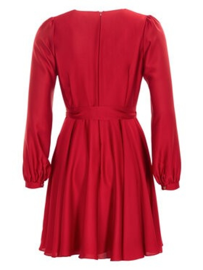 Swing Sukienka koktajlowa 5AI13900 Czerwony Regular Fit