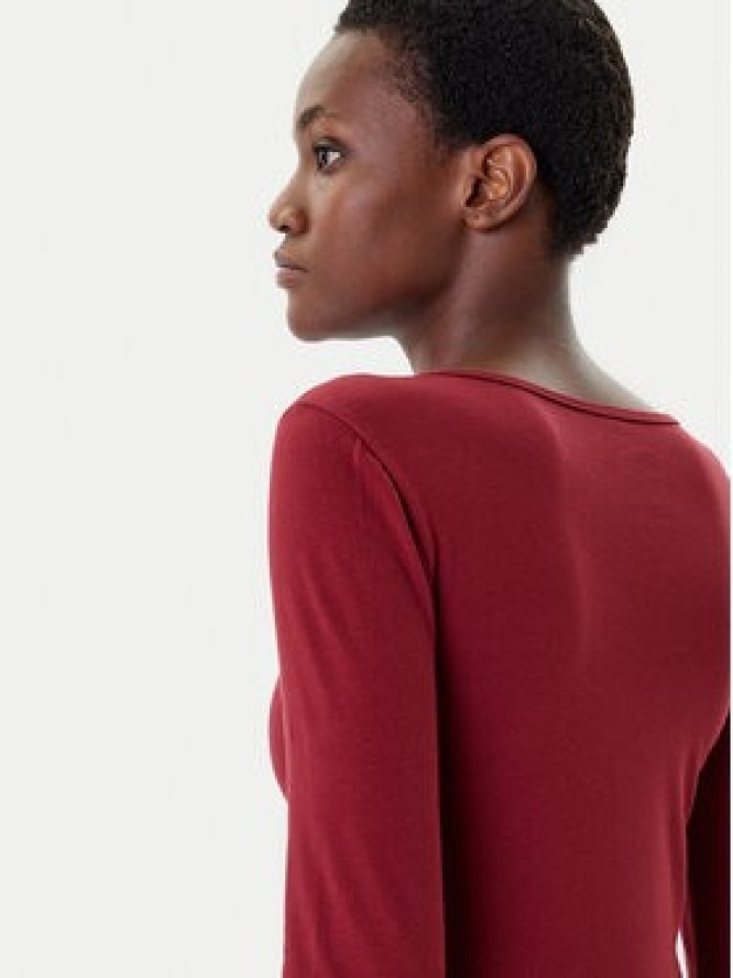 ONLY Bluzka Live Love 15204712 Bordowy Stretch Fit