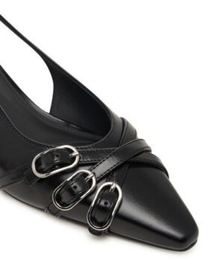 Tommy Jeans Czółenka Tjw Sling Back Kitten Heels EN0EN03171 Czarny