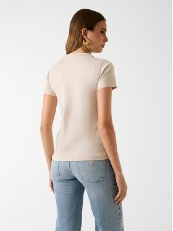 Guess T-Shirt 181234 Beżowy Classic Fit