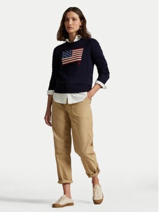 Polo Ralph Lauren Sweter 211896939001 Granatowy Regular Fit