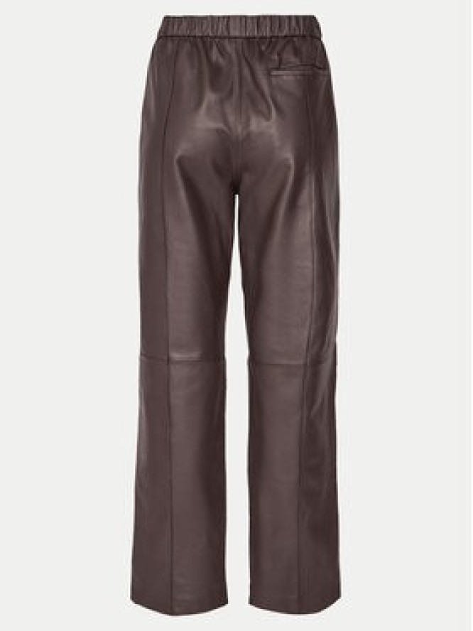 2NDDAY Spodnie skórzane 2251561672 3091 Brązowy Regular Fit