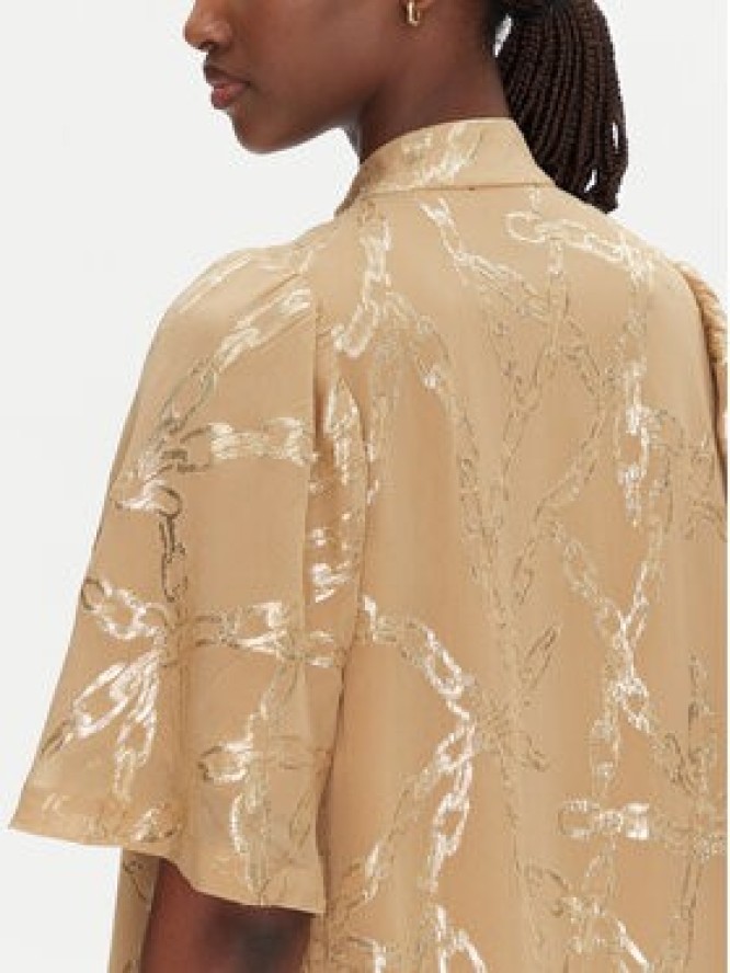 Bruuns Bazaar Sukienka koszulowa Philly BBW4552 Beżowy Loose Fit