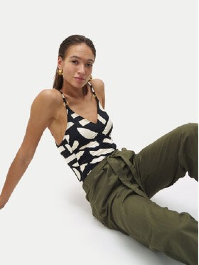 Triumph Spodnie materiałowe Summer 10222571 Zielony Relaxed Fit