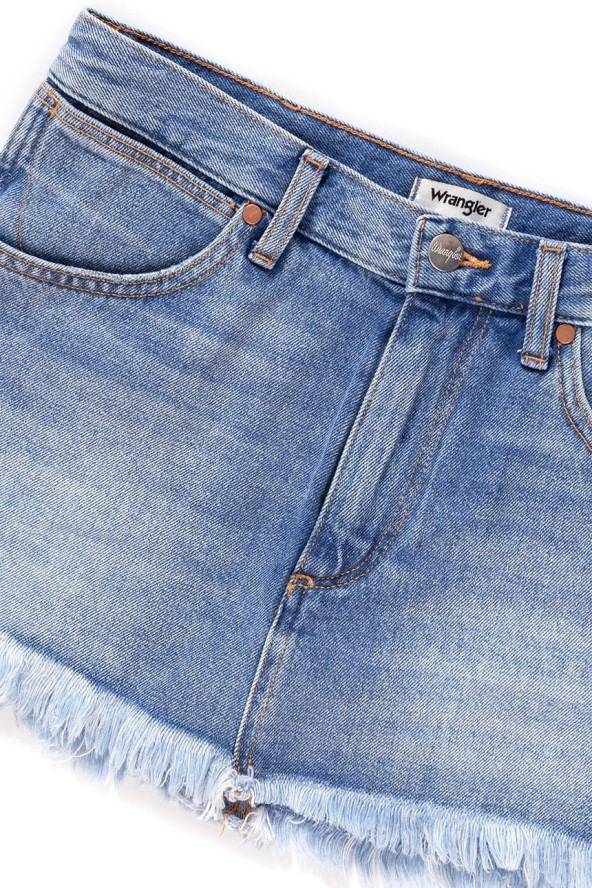 WRANGLER RETRO DAMSKA SPÓDNICA JEANSOWA CROP SKIRT FIJI W216GF127 112127761