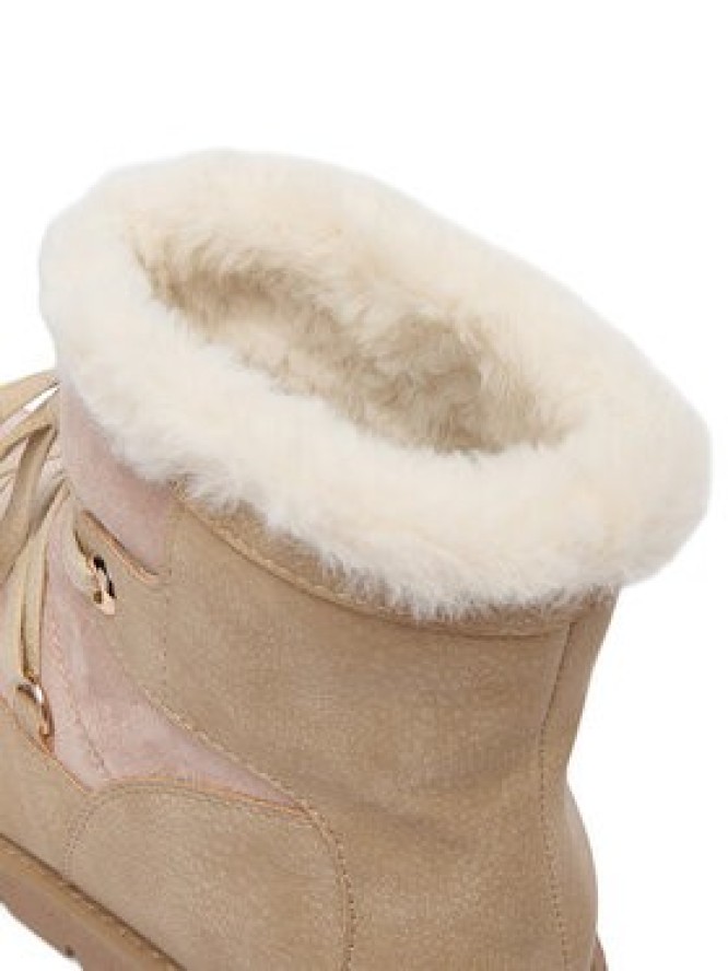 DeeZee Śniegowce 17125-1-BEIGE PU Beżowy