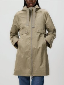 Kurtka parka z kapturem - warm olive
