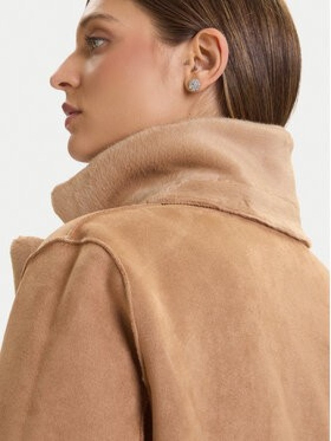 Rinascimento Płaszcz przejściowy CFC0122205003 Beżowy Regular Fit