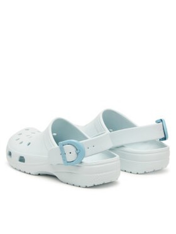 Crocs Klapki Classic Enamel Buckle Clog 213347 Niebieski jasny