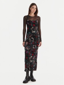 Desigual Sukienka codzienna Cassidy 25WWVK11 Czarny Slim Fit