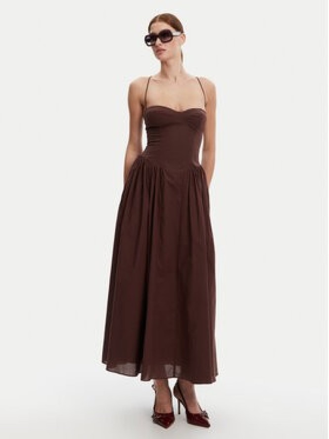 Bardot Sukienka wieczorowa 59786DB Brązowy Regular Fit