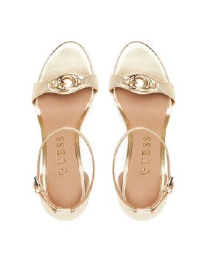 Guess Sandały FLTKAB LEM03 Złoty