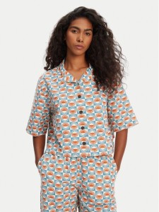 Quiksilver Koszula Dad Crop Fit EQWWT03144 Kolorowy Relaxed Fit