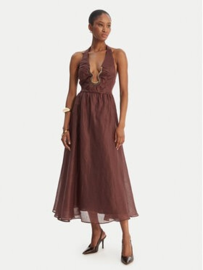 Bardot Sukienka koktajlowa Cavarly 60361DB Brązowy Regular Fit