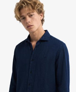 superdry Koszula Riviera lniana z długim rękawem — 100% len, Relaxed Fit