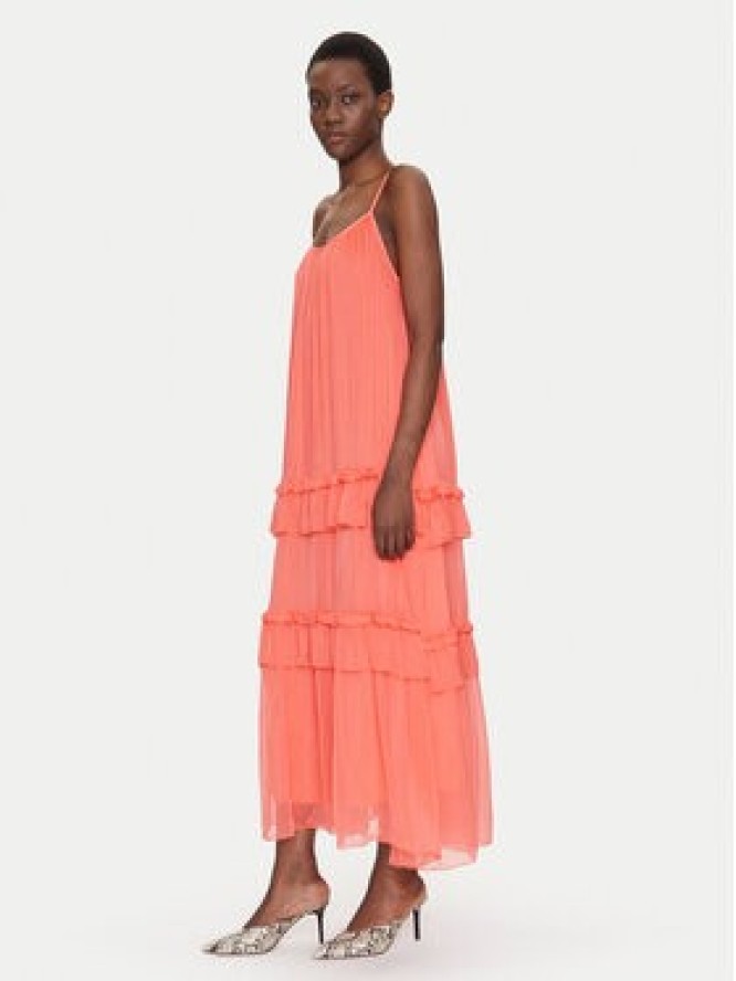 Dixie Sukienka letnia A207W018A Koralowy Regular Fit