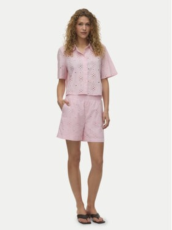 Vero Moda Szorty materiałowe Eliza 10346709 Różowy Regular Fit