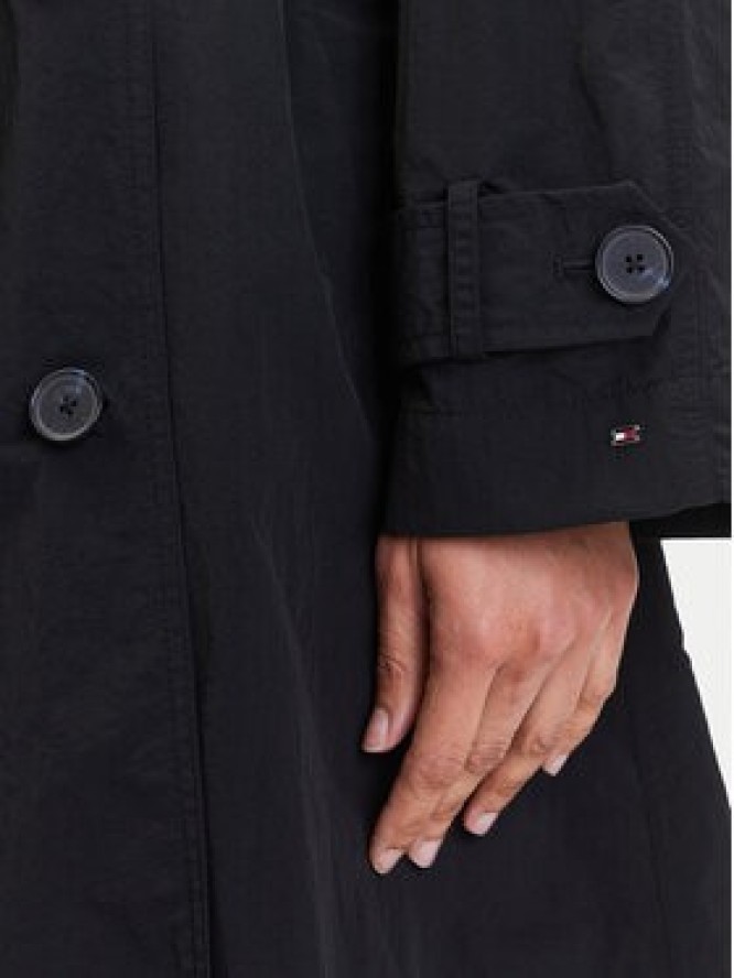 Tommy Hilfiger Trencz WW0WW45632 Czarny Oversize