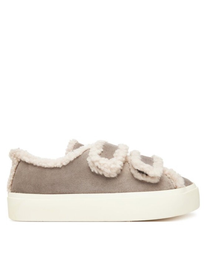 Inuikii Sneakersy Shearling Low Velcro 1001.001.0231 Szary