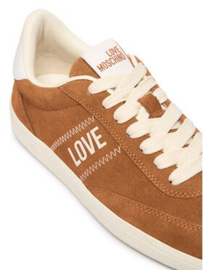 LOVE MOSCHINO Sneakersy JA15272G1PIG0210 Brązowy jasny