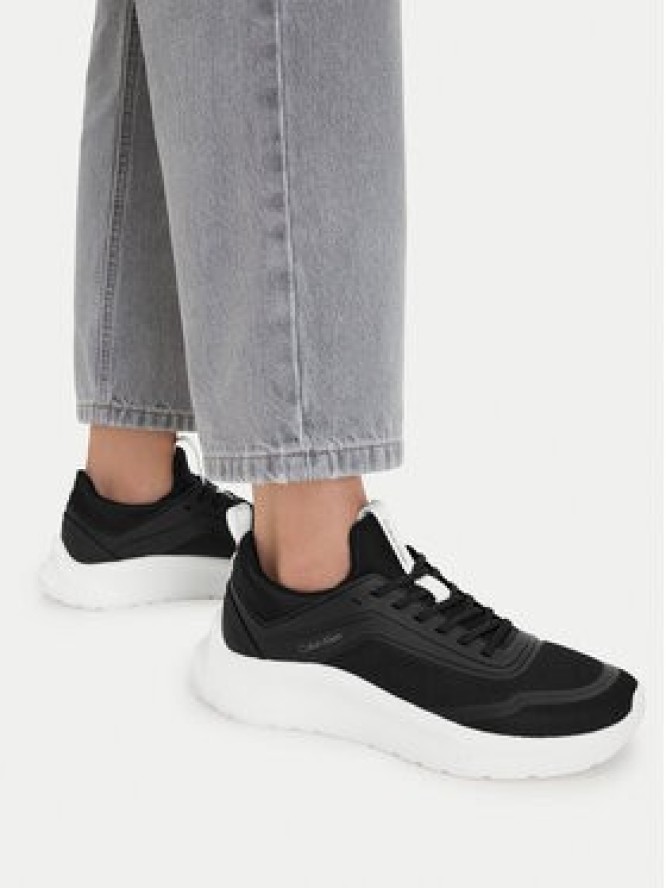 Calvin Klein Sneakersy Light Eva Run Sock Mesh Lycra HW0HW03023 Czarny