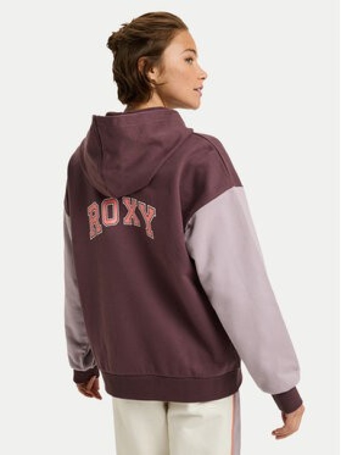 Roxy Bluza Essential Energy ERJFT05009 Bordowy Regular Fit