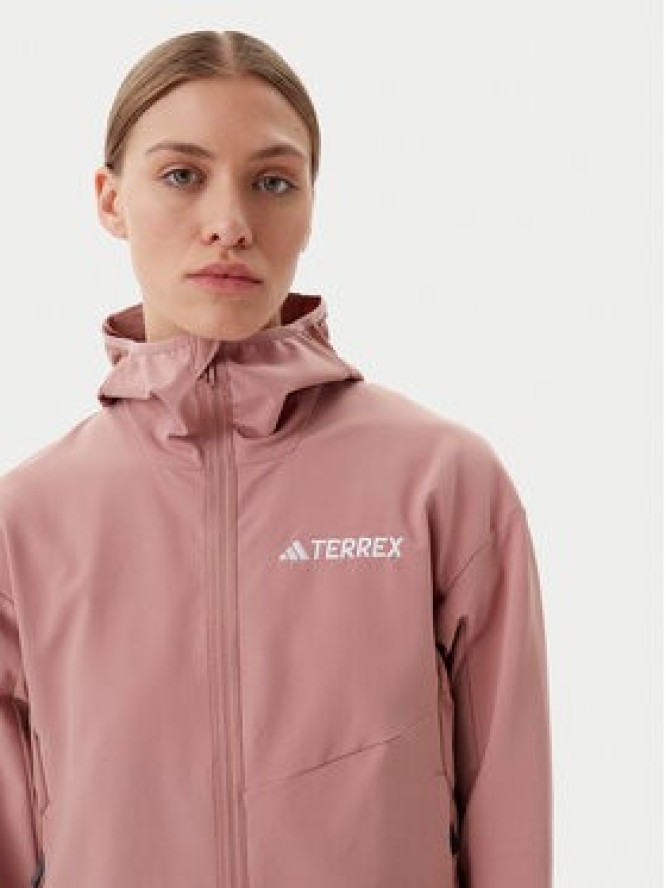 adidas Kurtka softshell Terrex Multi JC6861 Różowy Regular Fit