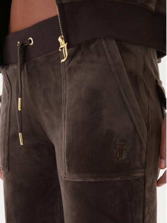 Juicy Couture Spodnie dresowe Layla JCSEBJ001G Brązowy Regular Fit