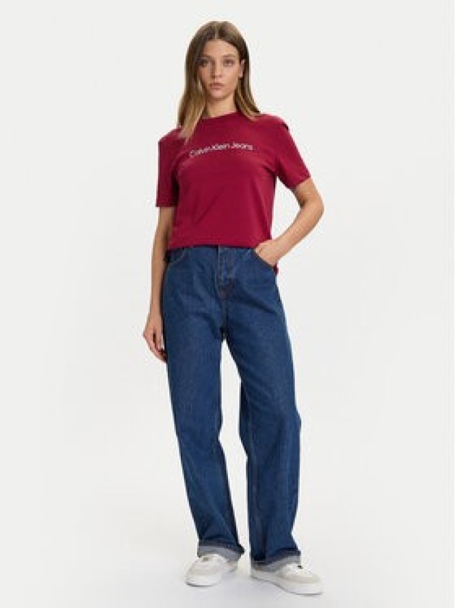 Calvin Klein Jeans T-Shirt LV047C912G Czerwony Regular Fit