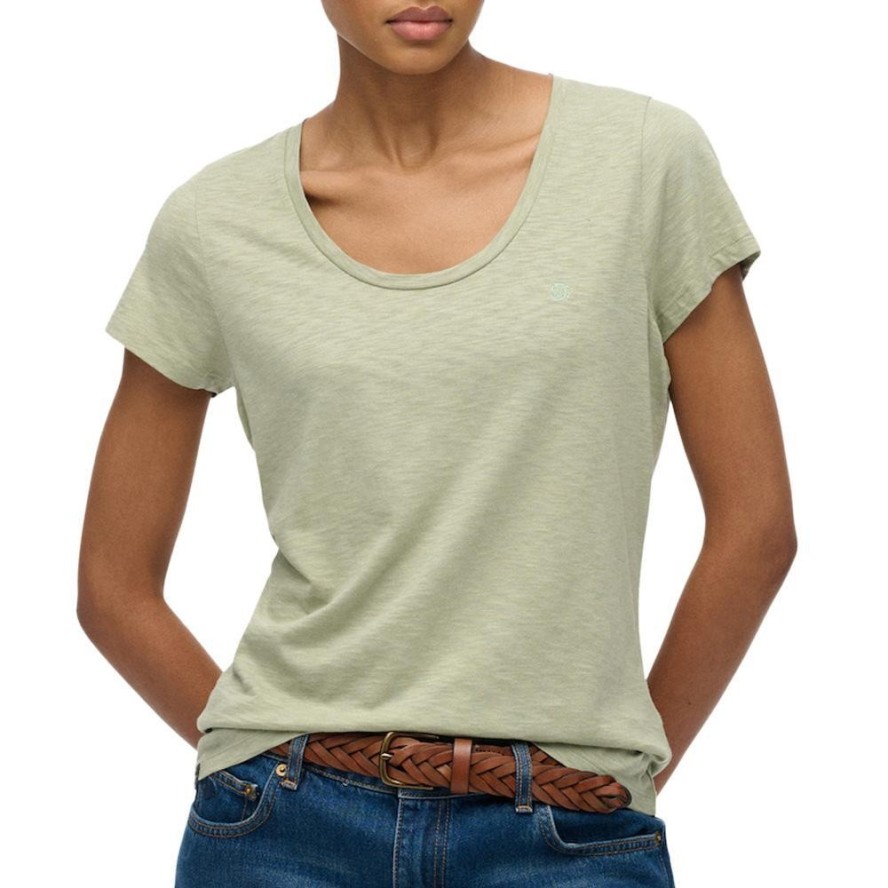 T-shirt z dekoltem dla kobiet Superdry Studios