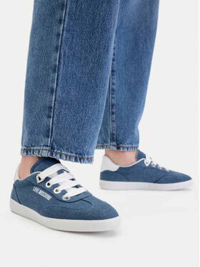 LOVE MOSCHINO Sneakersy JA15142G1OJO5700 Niebieski