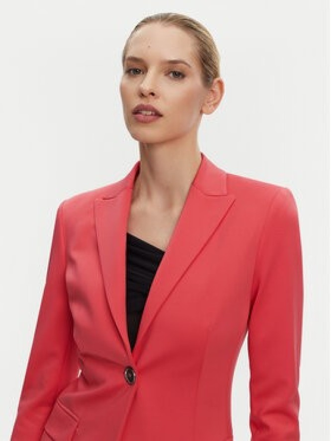 PINKO Marynarka 104903 A1L3 Koralowy Regular Fit