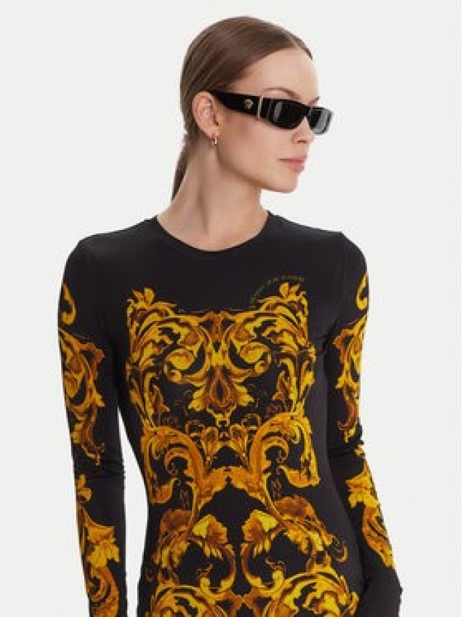Versace Jeans Couture Sukienka codzienna 79HAO9P0 JS524 Czarny Slim Fit