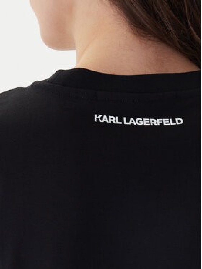 KARL LAGERFELD T-Shirt B1W17091 Czarny Regular Fit