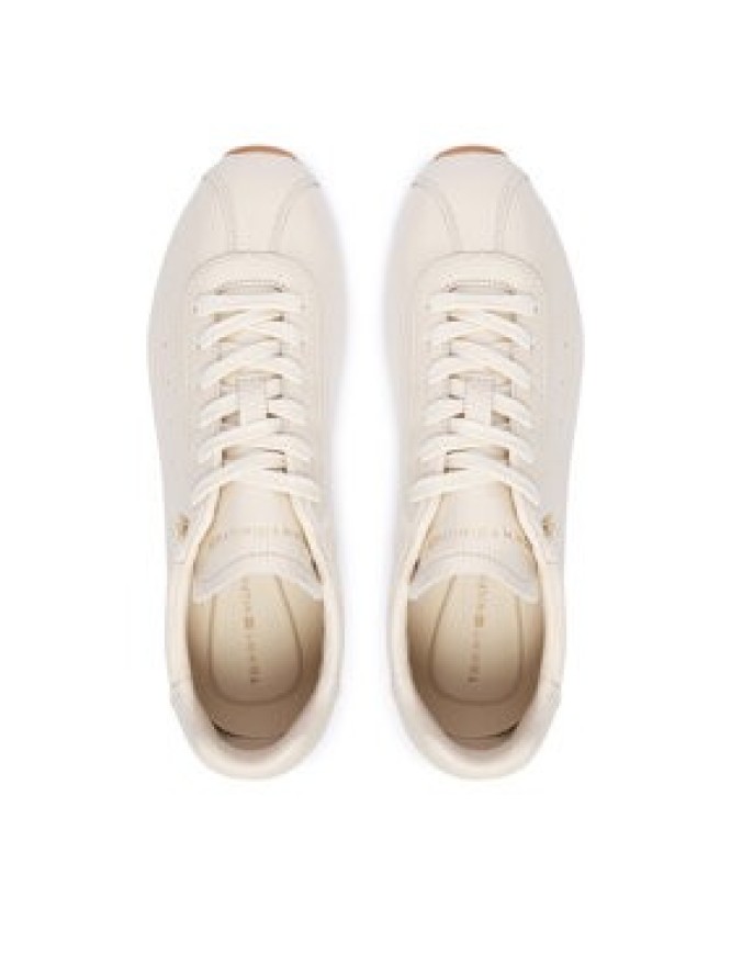 Tommy Hilfiger Sneakersy Bella Sneaker Leather FW0FW09495 Kremowy
