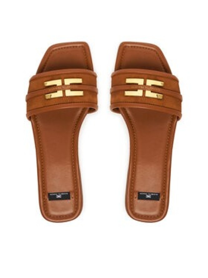 Elisabetta Franchi Klapki SA72L61E2 Brązowy